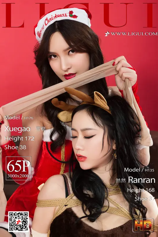[Ligui丽柜]2019.12.23 网络丽人 Model 《双生花》之圣诞大礼众筹版 - Ligui丽柜